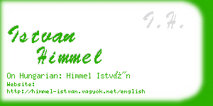 istvan himmel business card